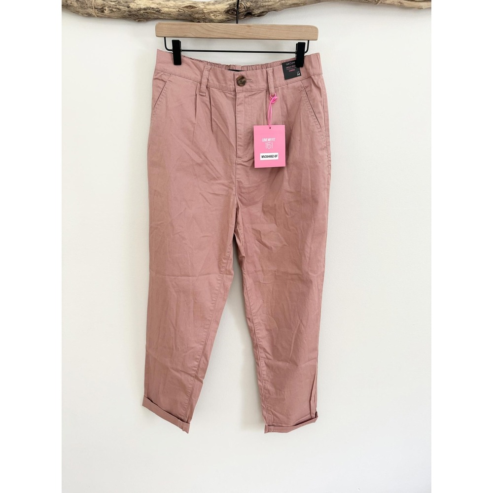 One 5 One High Rise Chino Pants in Light‎ Pink - Size Medium